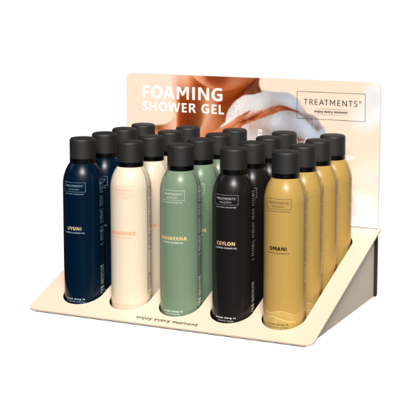 Pré order: Treatments® - Foaming Shower gel inclusief balie display