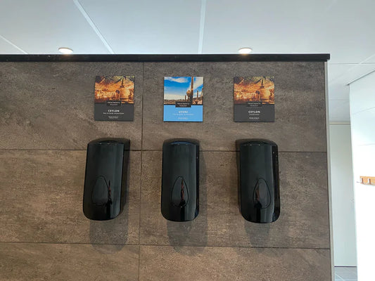 Dispenser bordje Treatments