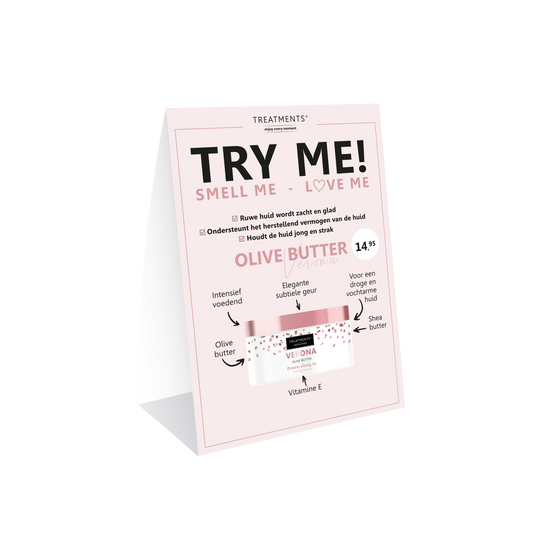 TREATMENTS® Showcard - Verona Olive Butter